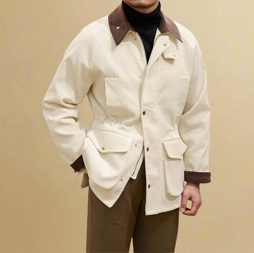 SZTRUKSOWY PŁASZCZ LORENZO MATTEO