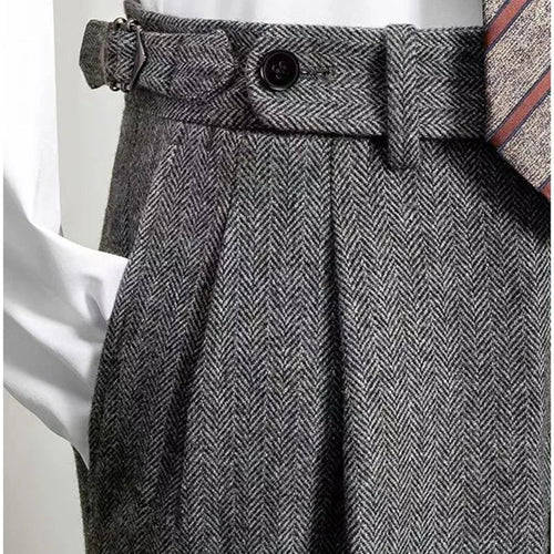 Spodnie z wysokim stanem Theodore William England