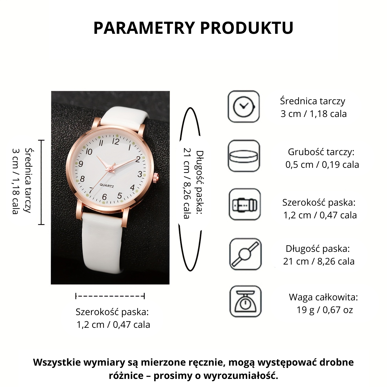 Zestaw zegarek + bransoletka damska