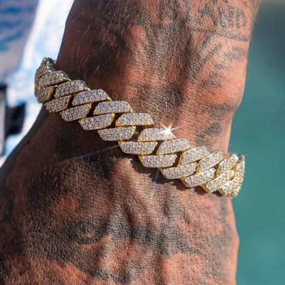 Bransoletka z brylantami 13 mm