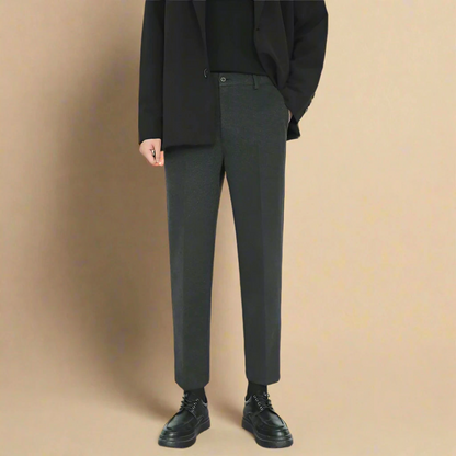 BAWEŁNIANE PRZYCIĘTE SPODNIE