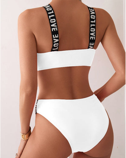 Dwuczęściowy zestaw bikini z ramiączkami