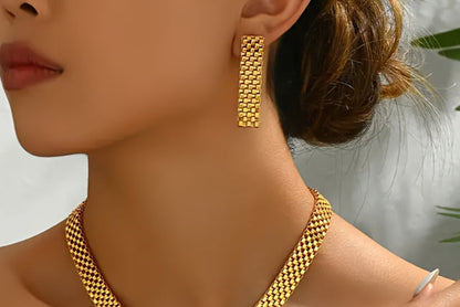 Złote Kolczyki Wiszące