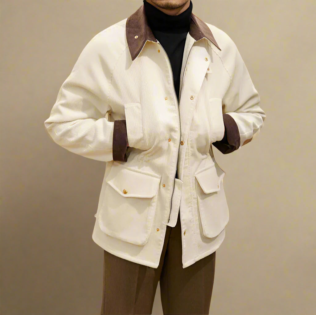 SZTRUKSOWY PŁASZCZ LORENZO MATTEO