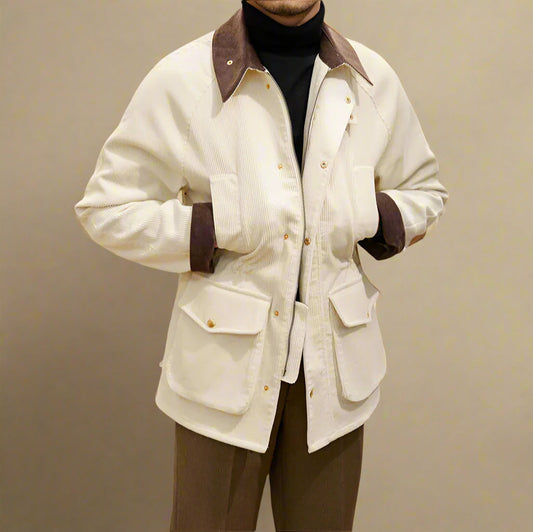 SZTRUKSOWY PŁASZCZ LORENZO MATTEO