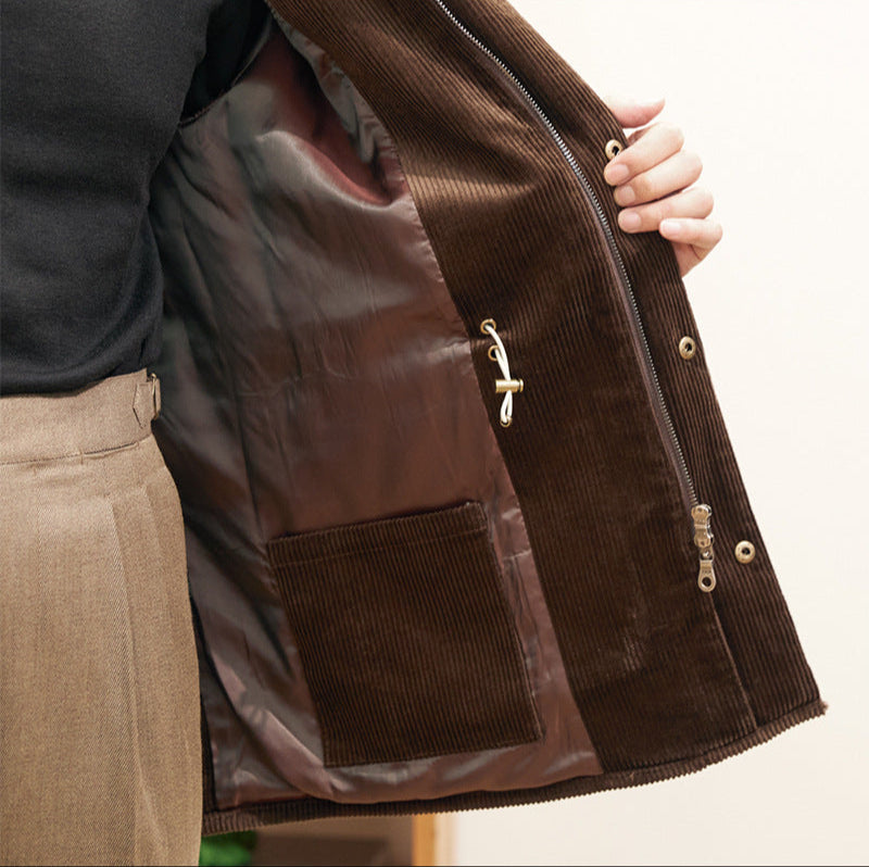 SZTRUKSOWY PŁASZCZ LORENZO MATTEO