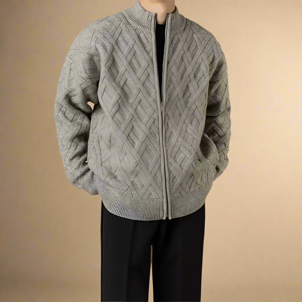 SWETER Z DZIANINY ALARIC FINN