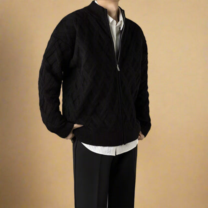 SWETER Z DZIANINY ALARIC FINN