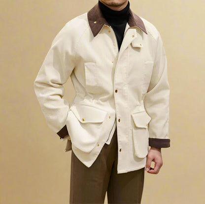 SZTRUKSOWY PŁASZCZ LORENZO MATTEO