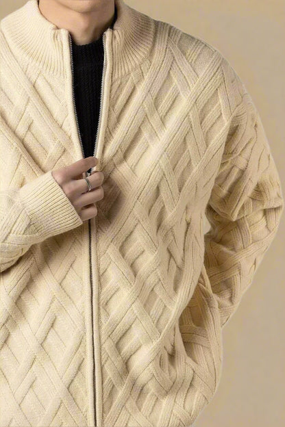 SWETER Z DZIANINY ALARIC FINN