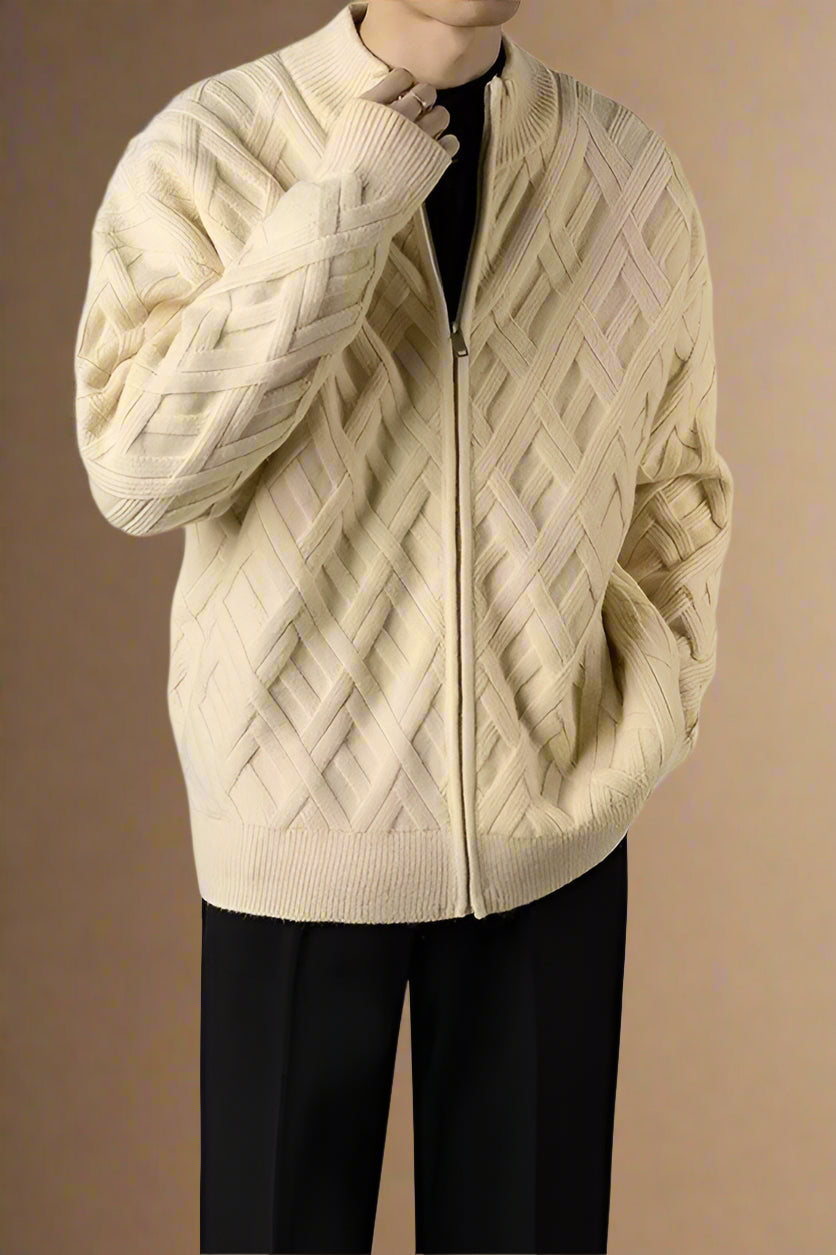 SWETER Z DZIANINY ALARIC FINN