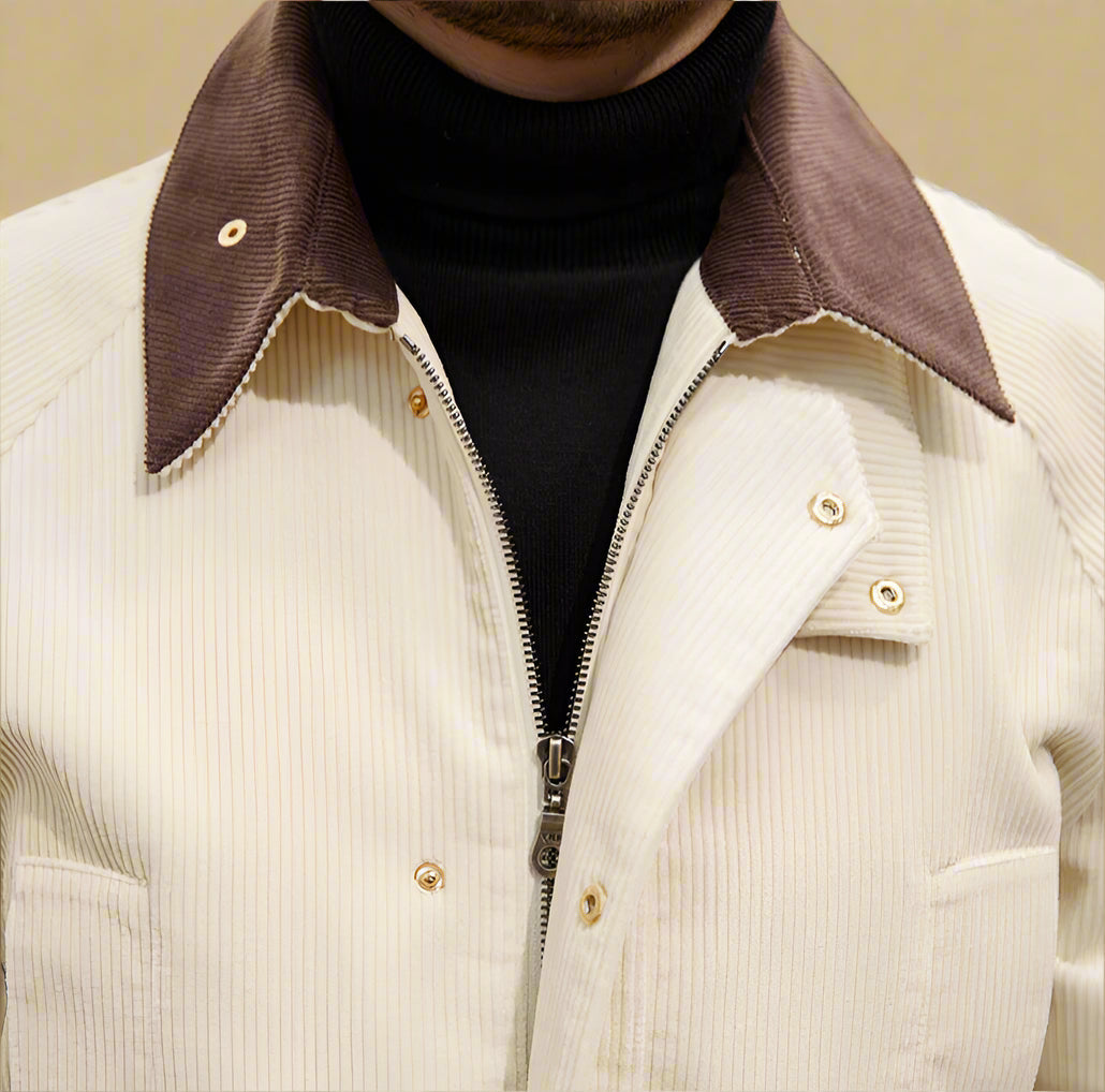 SZTRUKSOWY PŁASZCZ LORENZO MATTEO