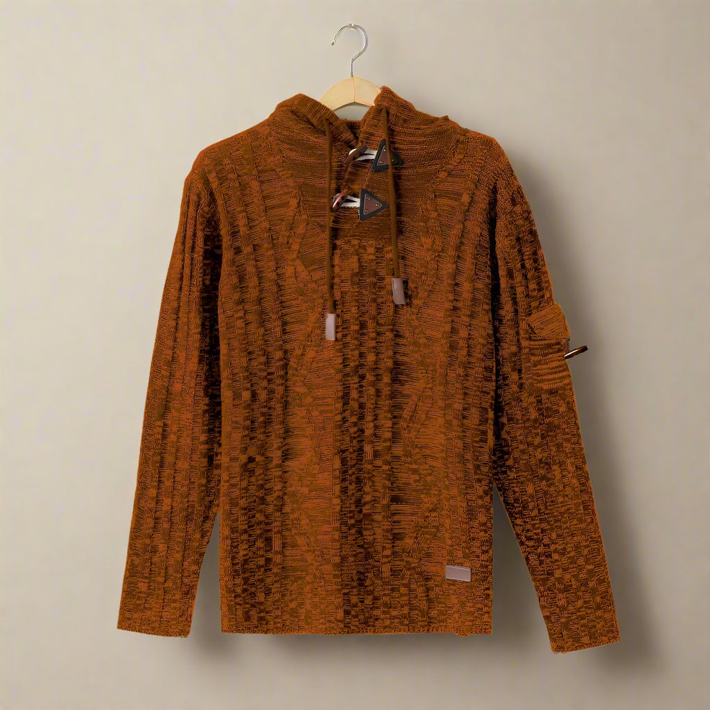 ODDYCHAJĄCY SWETER Z KAPTUREM MARCO TIZIANO