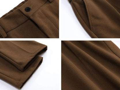 BAWEŁNIANE PRZYCIĘTE SPODNIE